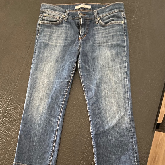 Joe's Jeans Mid-Wash Cropped Denim - Picture 1 of 6